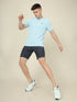 Men Solid Slim Fit Crew Neck T-shirt with TECHNO COOL+