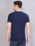 Men Solid Slim Fit Crew Neck T-shirt with TECHNO COOL+