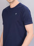 Men Solid Slim Fit Crew Neck T-shirt with TECHNO COOL+
