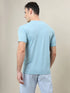 Men Solid Slim Fit Crew Neck T-shirt with TECHNO COOL+