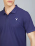 Men Solid Slim Fit Polo T-shirt with MATPIQ