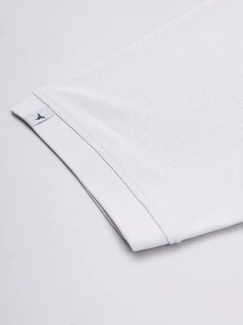 Men Solid Slim Fit Polo T-shirt with MATPIQ