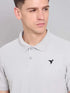 Men Solid Slim Fit Polo T-shirt with MATPIQ