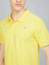 Men Solid Slim Fit Polo T-shirt with MATPIQ