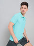 Men Solid Slim Fit Polo T-shirt with MATPIQ
