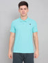 Men Solid Slim Fit Polo T-shirt with MATPIQ