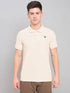 Men Solid Slim Fit Polo T-shirt with MATPIQ