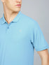Men Solid Slim Fit Polo T-shirt with MATPIQ
