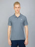 Men Solid Slim Fit Polo T-shirt with MATPIQ