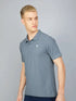 Men Solid Slim Fit Polo T-shirt with MATPIQ