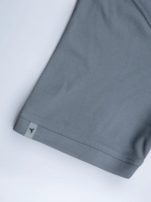 Men Solid Slim Fit Polo T-shirt with MATPIQ