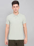 Men Solid Slim Fit Polo T-shirt with MATPIQ