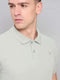 Men Solid Slim Fit Polo T-shirt with MATPIQ