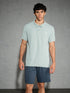Men Solid Slim Fit Polo T-shirt with MATPIQ