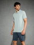 Men Solid Slim Fit Polo T-shirt with MATPIQ