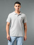 Men Solid Slim Fit Polo T-shirt with MATPIQ