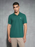 Men Solid Slim Fit Polo T-shirt with MATPIQ