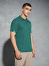 Men Solid Slim Fit Polo T-shirt with MATPIQ