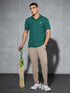 Men Solid Slim Fit Polo T-shirt with MATPIQ