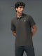 Men Solid Slim Fit Polo T-shirt with MATPIQ