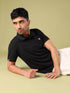 Men Solid Slim Fit Polo T-shirt with MATPIQ