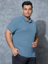 Men Plus Size Solid Polo T-shirt with MATPIQ
