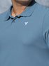 Men Plus Size Solid Polo T-shirt with MATPIQ