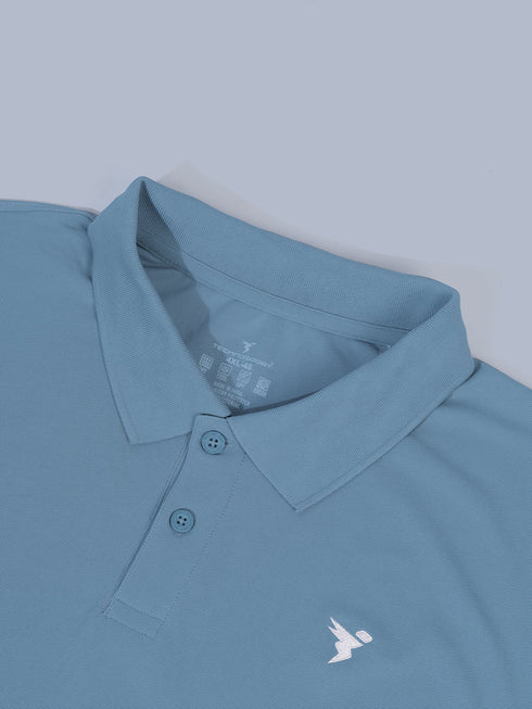 Men Plus Size Solid Polo T-shirt with MATPIQ