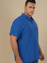 Men Plus Size Solid Polo T-shirt with MATPIQ