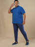 Men Plus Size Solid Polo T-shirt with MATPIQ