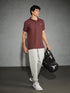 Men Solid Slim Fit Polo T-shirt with MATPIQ