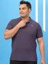 Men Plus Size Solid Polo T-shirt with MATPIQ