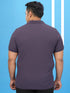 Men Plus Size Solid Polo T-shirt with MATPIQ