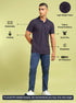Men Solid Slim Fit Polo T-shirt with MATPIQ