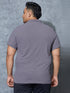 Men Plus Size Solid Polo T-shirt with MATPIQ