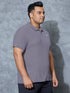 Men Plus Size Solid Polo T-shirt with MATPIQ