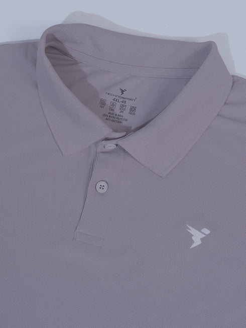 Men Plus Size Solid Polo T-shirt with MATPIQ