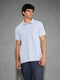 Men Solid Slim Fit Polo T-shirt with MATPIQ