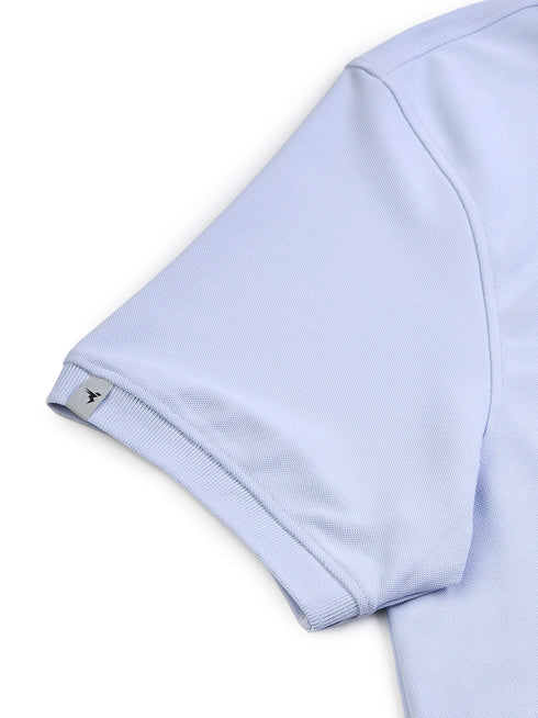 Men Solid Slim Fit Polo T-shirt with MATPIQ