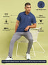 Men Solid Slim Fit Polo T-shirt with MATPIQ