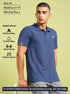 Men Solid Slim Fit Polo T-shirt with MATPIQ