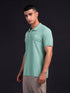 Men Solid Slim Fit Polo T-shirt with MATPIQ