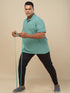 Men Plus Size Solid Polo T-shirt with MATPIQ