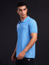 Men Solid Slim Fit Polo T-shirt with MATPIQ