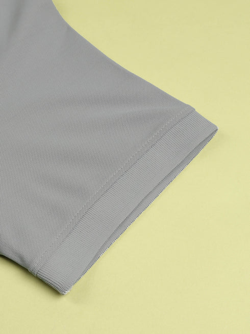 Men Solid Slim Fit Polo T-shirt with MATPIQ