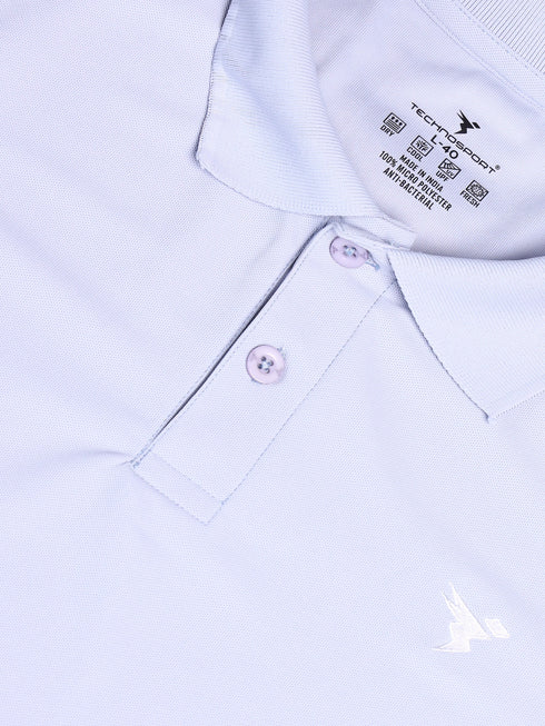 Men Solid Slim Fit Polo T-shirt with MATPIQ