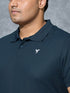Men Plus Size Solid Polo T-shirt with MATPIQ