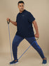 Men Plus Size Solid Polo T-shirt with MATPIQ