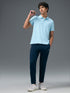 Men Solid Slim Fit Polo T-shirt with MATPIQ