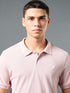 Men Solid Slim Fit Polo T-shirt with MATPIQ
